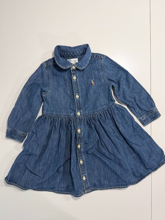 Ralph Lauren Other - Ralph Lauren Denim Shirt Dress, Size 12 Months